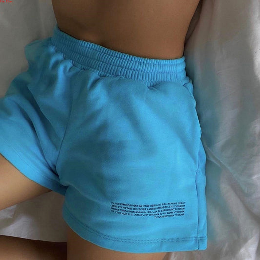 Pantalones Cortos Estampados con Cintura Elástica