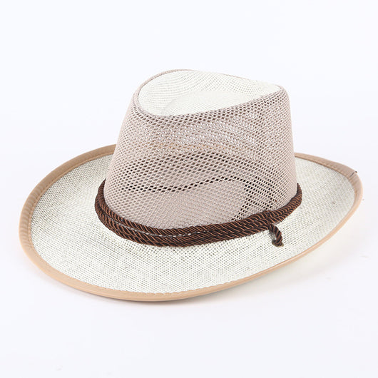 Sombrero Vaquero de Paja para Hombre - Protección Solar Playa y Verano - Image 8