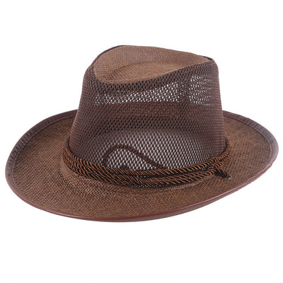 Sombrero Vaquero de Paja para Hombre - Protección Solar Playa y Verano - Image 5