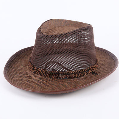 Sombrero Vaquero de Paja para Hombre - Protección Solar Playa y Verano - Image 3