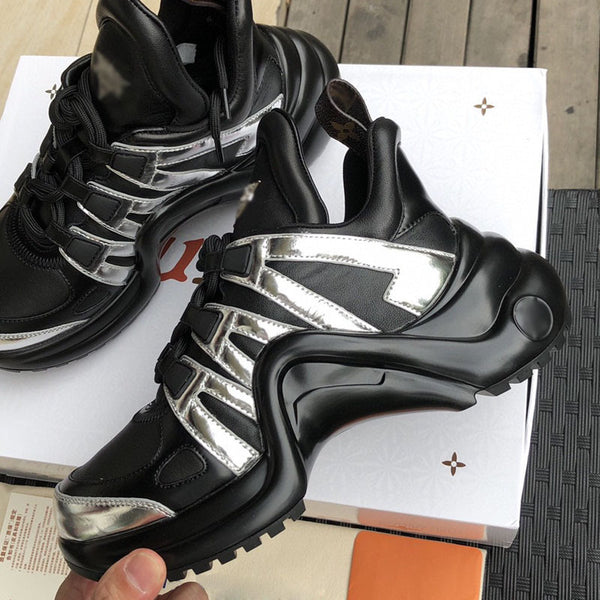 Zapatos de Cuero Genuino para Mujer con Cordones Retro