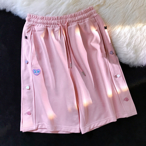 Pantalones Deportivos Five-point con Diseño Realzador