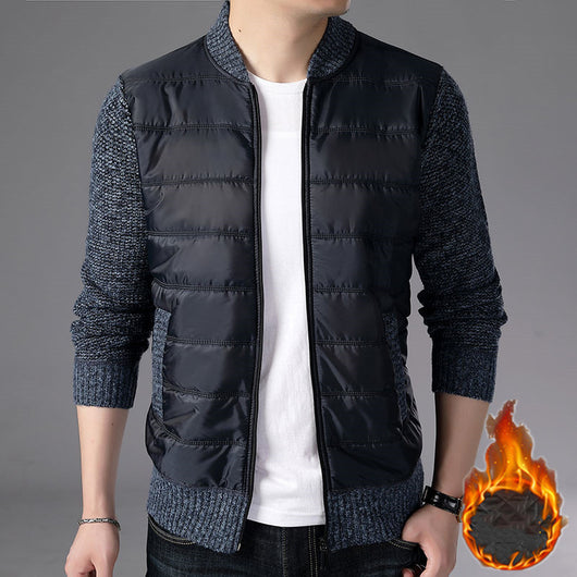 Cardigan de Cuello Mao Tejido para Hombre - Image 3