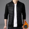 Cardigan de Cuello Mao Tejido para Hombre