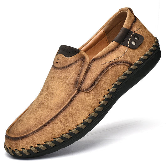 Zapatos de Cuero Casual Estilo Británico Retro Talla Grande para Hombre - Image 8