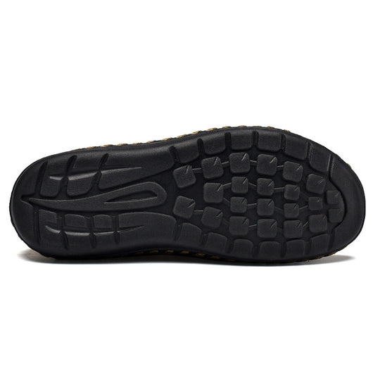 Zapatos de Cuero Casual Estilo Británico Retro Talla Grande para Hombre - Image 4