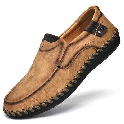 Zapatos de Cuero Casual Estilo Británico Retro Talla Grande para Hombre - Image 3