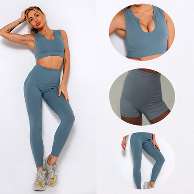 Conjunto Deportivo Yoga Sin Costuras para Mujer - Image 10