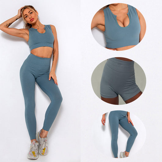 Conjunto Deportivo Yoga Sin Costuras para Mujer - Image 10