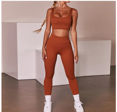 Conjunto Deportivo Yoga Sin Costuras para Mujer - Image 16