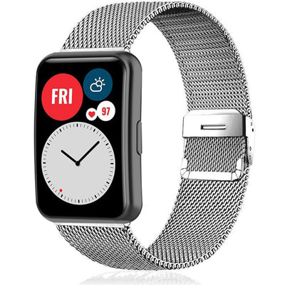 Correa Metálica Malla Huawei Watch Fit - Acero Inoxidable con Cierre Magnético - Image 8