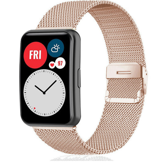 Correa Metálica Malla Huawei Watch Fit - Acero Inoxidable con Cierre Magnético - Image 4