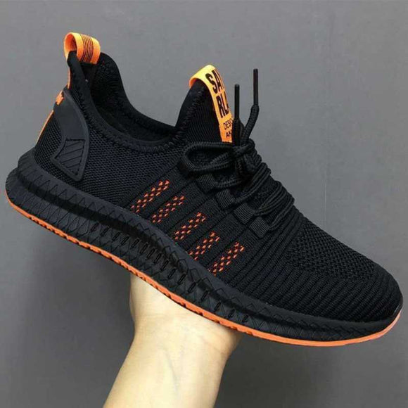 Zapatos Planos Respirable de Malla Negra