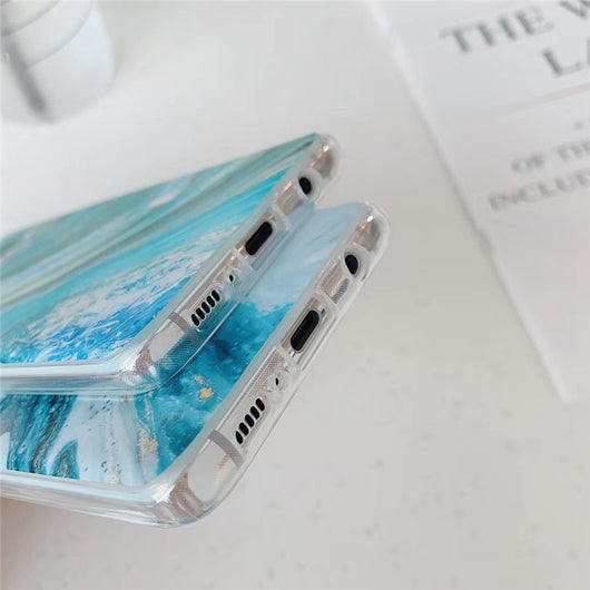 Funda Protectora Mármol Oro con Flujo Quicksand - Carcasa Suave - Image 5