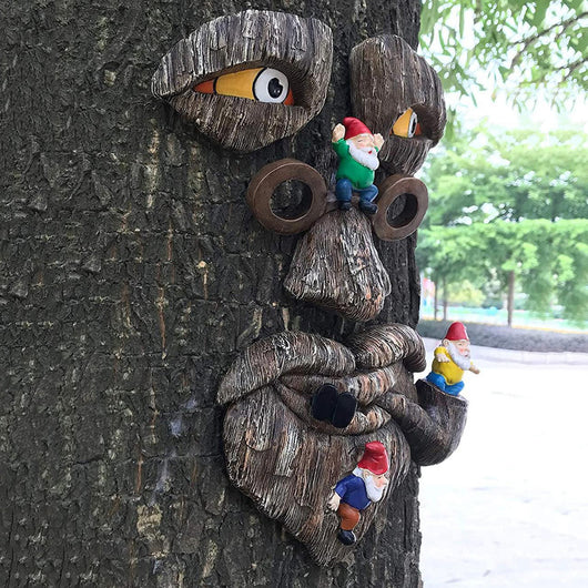 Decoración de Árbol Fantasma - Adornos Creativos para Halloween, Navidad y Jardín