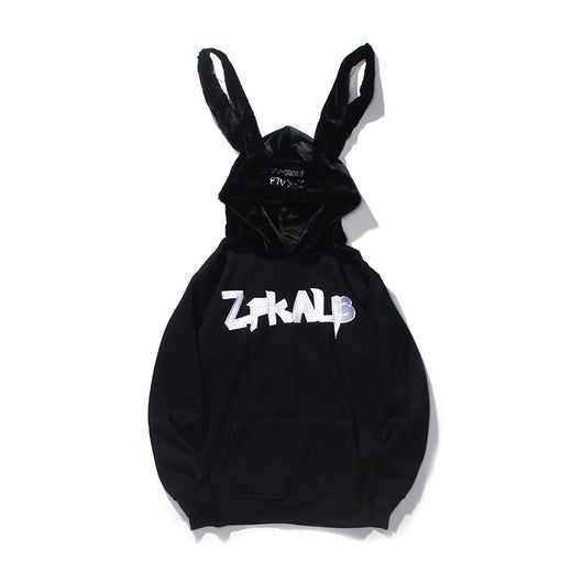 Sudadera Retro con Capucha y Orejas de Conejo Bordadas - Image 2