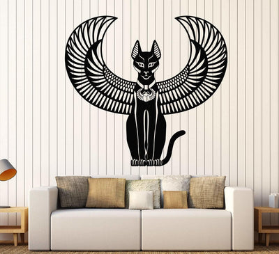 Vinilo Decorativo Diosa Gato Egipcia - Adhesivos Murales Grandes - Image 8