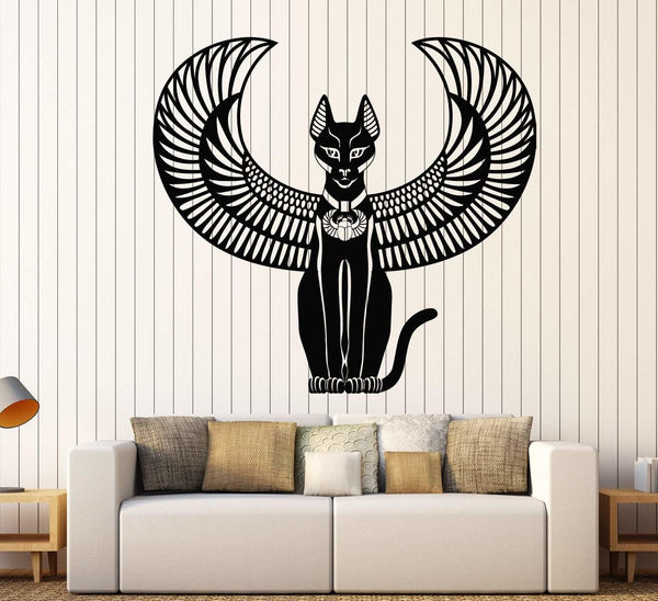 Vinilo Decorativo Diosa Gato Egipcia - Adhesivos Murales Grandes - Image 3
