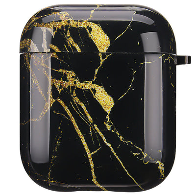 Funda Protectora para AirPods - Diseño Mármol Azul Brillante Compatible con Apple - Image 4