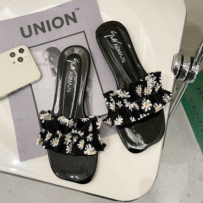 Sandalias y Pantuflas Floral Mujer con Suela Suave y Cómoda - Image 7