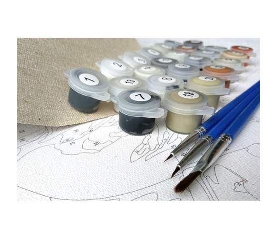 Kit de Pintura por Números - Cesta de Flores Caídas - Image 7