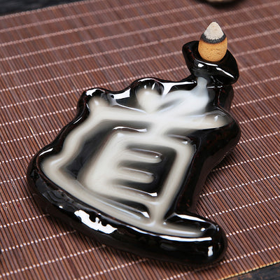 Quemador de Incienso de Flujo Inverso - Torre Cerámica Decorativa - Image 58