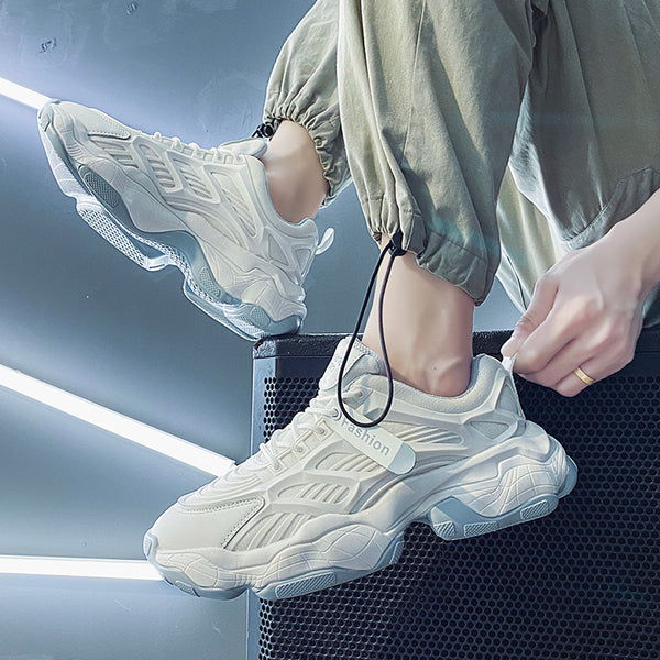 Zapatillas Deportivas Blancas Casual con Plataforma - Estilo Dad Shoes Trendy