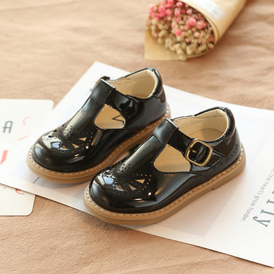 Zapatos Escolares Retro de Cuero para Niñas - Diseño Británico Transpirable - Image 13