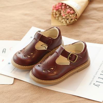 Zapatos Escolares Retro de Cuero para Niñas - Diseño Británico Transpirable - Image 10
