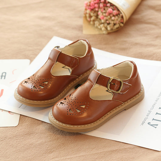 Zapatos Escolares Retro de Cuero para Niñas - Diseño Británico Transpirable - Image 8