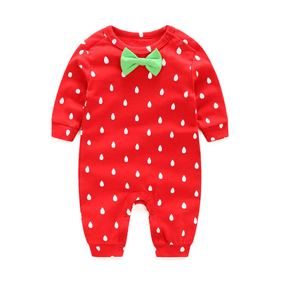 Pijama Enterizo de Algodón con Lazo para Bebé Niño y Niña