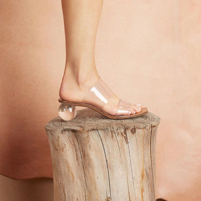 Sandalias de Playa con Tacón Grueso Cristal - Versátiles para Vacaciones - Image 4