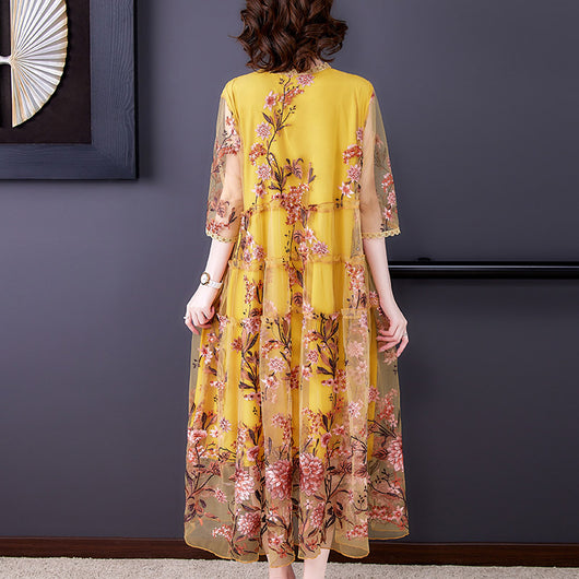 Falda Floral Estilo Occidental Noble para Mujer - Diseño Rejuvenecedor - Image 9