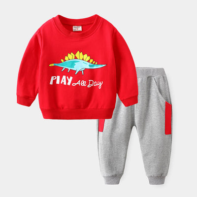 Conjunto Deportivo Infantil con Estampado Cartoon - Sudadera y Pantalón Holgado - Image 5