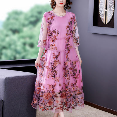 Falda Floral Estilo Occidental Noble para Mujer - Diseño Rejuvenecedor - Image 2