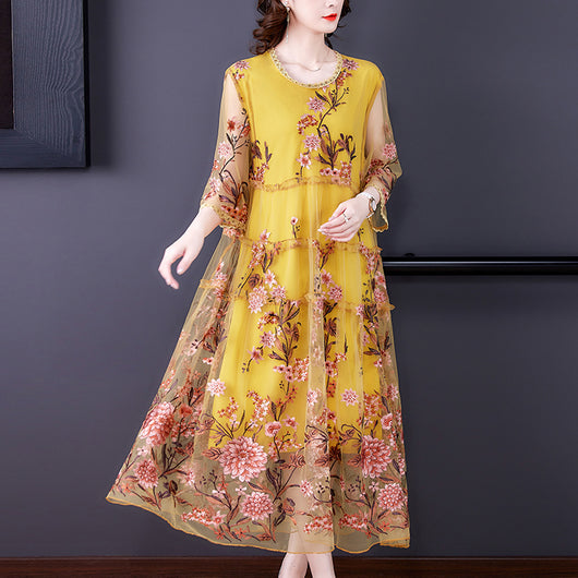 Falda Floral Estilo Occidental Noble para Mujer - Diseño Rejuvenecedor - Image 4