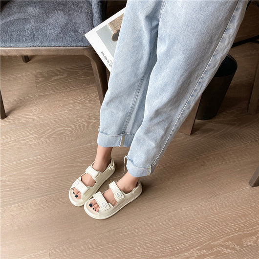 Sandalias Planas Cómodas para Mujer con Diseño Minimalista - Image 3