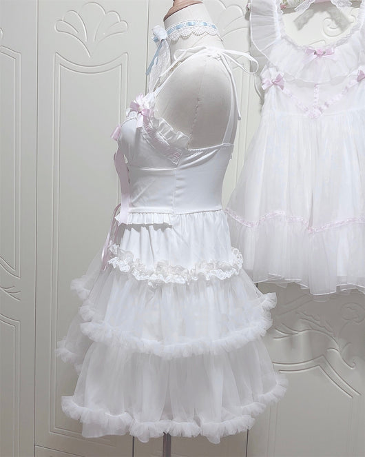 Vestido de Fiesta Blanco con Faja Reductora y Tirantes Ajustables - Image 3