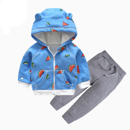 Conjunto de Dos Piezas Infantil en Terciopelo Cristal con Cierre - Image 2