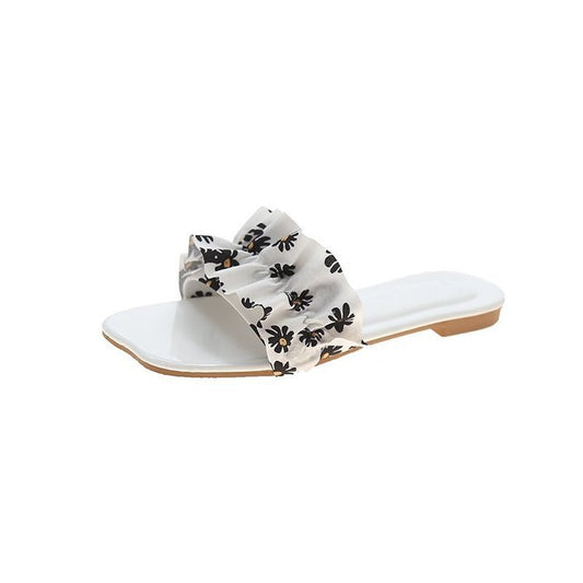 Sandalias y Pantuflas Floral Mujer con Suela Suave y Cómoda