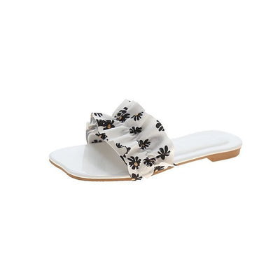 Sandalias y Pantuflas Floral Mujer con Suela Suave y Cómoda