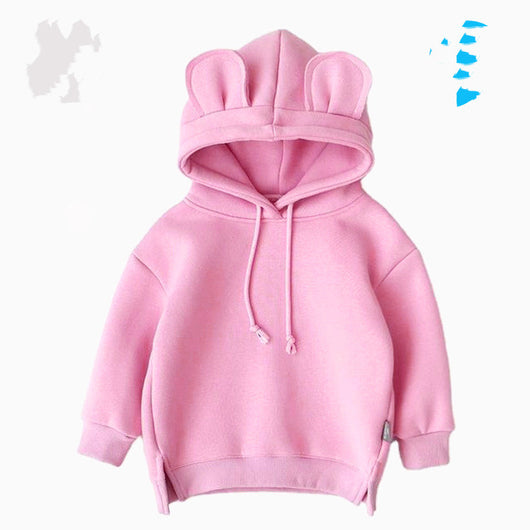 Sudadera Infantil con Capucha y Diseño Cartoon de Colores Sólidos - Image 15