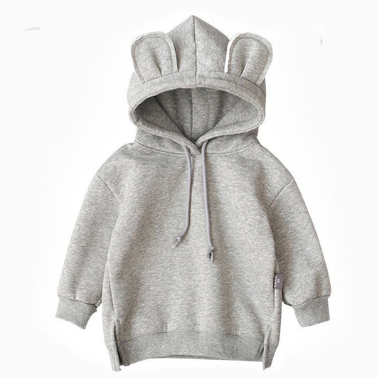 Sudadera Infantil con Capucha y Diseño Cartoon de Colores Sólidos - Image 14