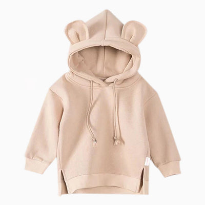 Sudadera Infantil con Capucha y Diseño Cartoon de Colores Sólidos - Image 8