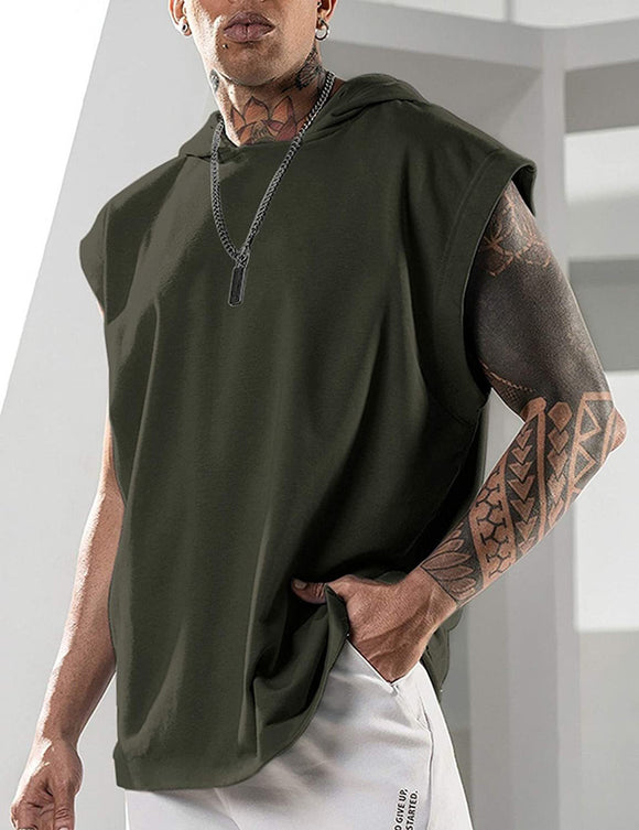 Chaleco Suelto con Capucha - Diseño Versátil en Color Liso