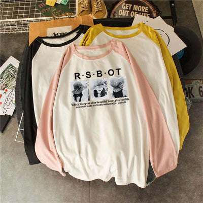 Blusa Suelta de Primavera y Otoño - Diseño Patchwork Personalizado Talla Grande - Image 6