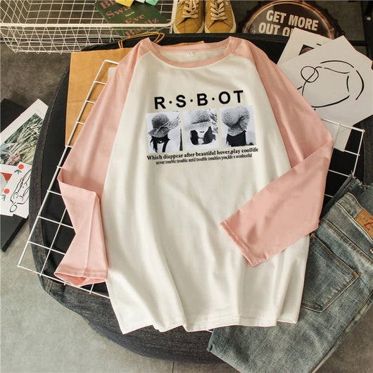 Blusa Suelta de Primavera y Otoño - Diseño Patchwork Personalizado Talla Grande - Image 5