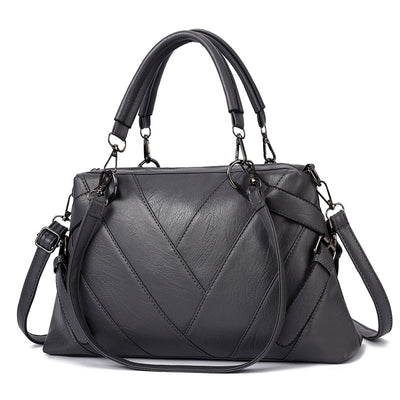 Bolso de Cuero Suave con Detalles de Color - Bolsa Shopper Grande para Mujer - Image 13