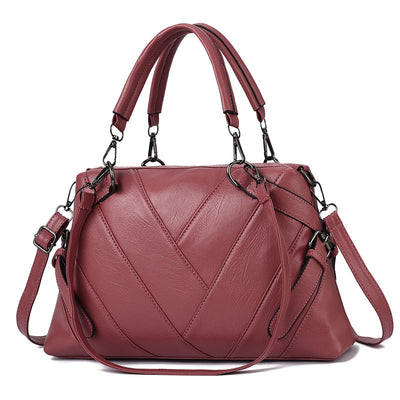 Bolso de Cuero Suave con Detalles de Color - Bolsa Shopper Grande para Mujer - Image 10