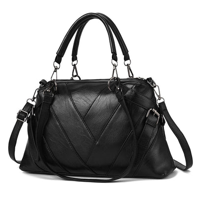 Bolso de Cuero Suave con Detalles de Color - Bolsa Shopper Grande para Mujer - Image 6